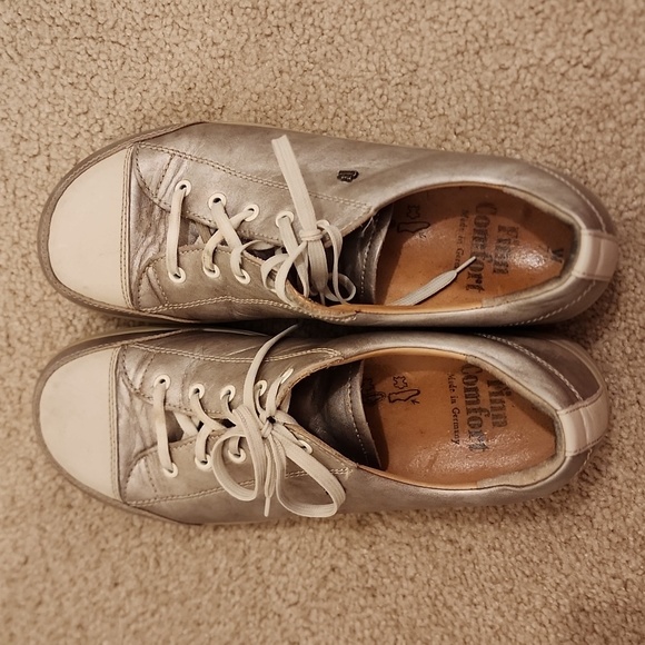 Mens Finn Comfort Shoes in Pewter Color Size 7 1/2 - Picture 2 of 8